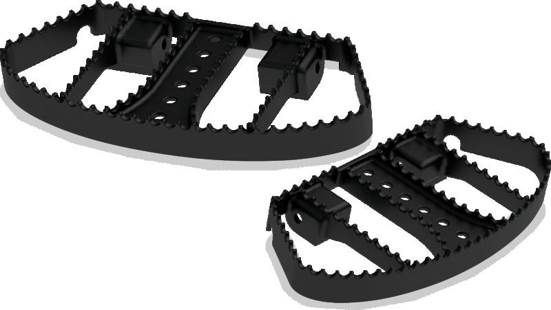 Burly Brand MX Passenger Boards - Black B13-1051B
