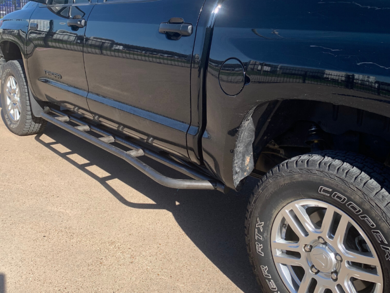 Cali Raised LED Cali Raised 2022 Toyota Tundra Rock Sliders - Hybrid/Kick Out/Powder Coat Sf + No Fillerplates CR4221