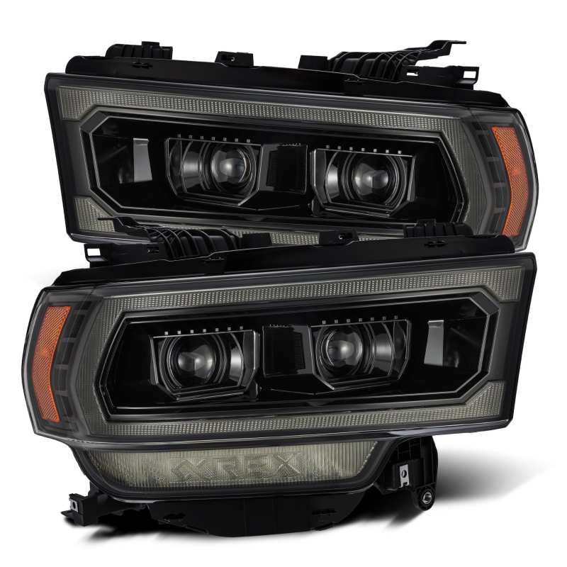 FR SPORT AlphaRex 19-21 Ram 2500 PRO-Series Projector Headlights Plank Style Alpha Black...