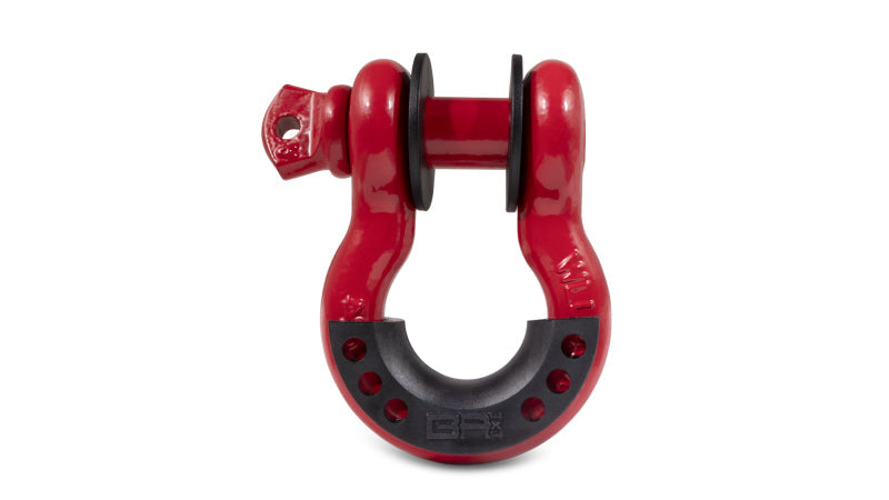 Body Armor 4x4 3/4in Red D-Ring with Black Isolators Single 3204