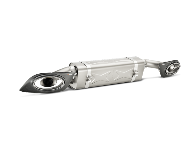 FR SPORT Akrapovic 14-15 Porsche 911 Turbo/Turbo S (991) Slip-On Line (Titanium) w/ Carbon...