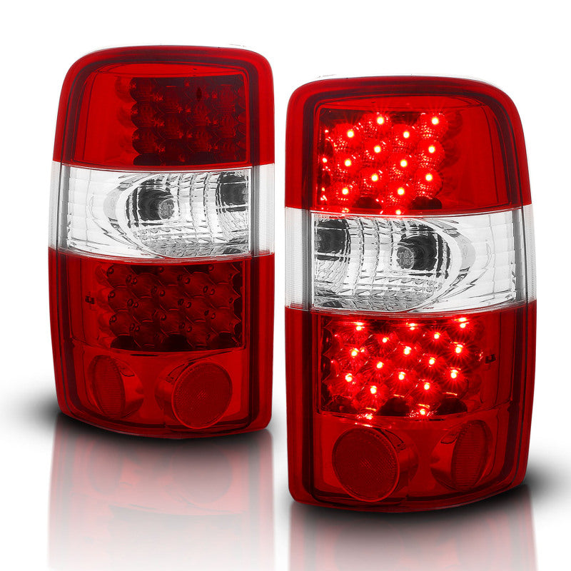 Anzo 2000-2006 Chevrolet Suburban LED Taillights Red/Clear