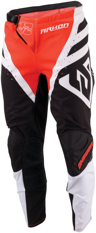 Answer 24 Arkon Nitrus Pants Red/Black/White Youth Size - 16 442607