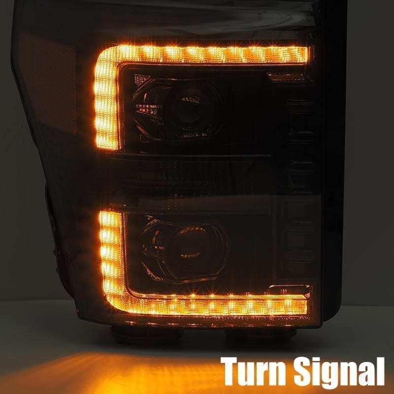 FR SPORT AlphaRex 11-16 Ford F-250 SD PRO-Series Projector Headlights Plank Style Design Chrome...