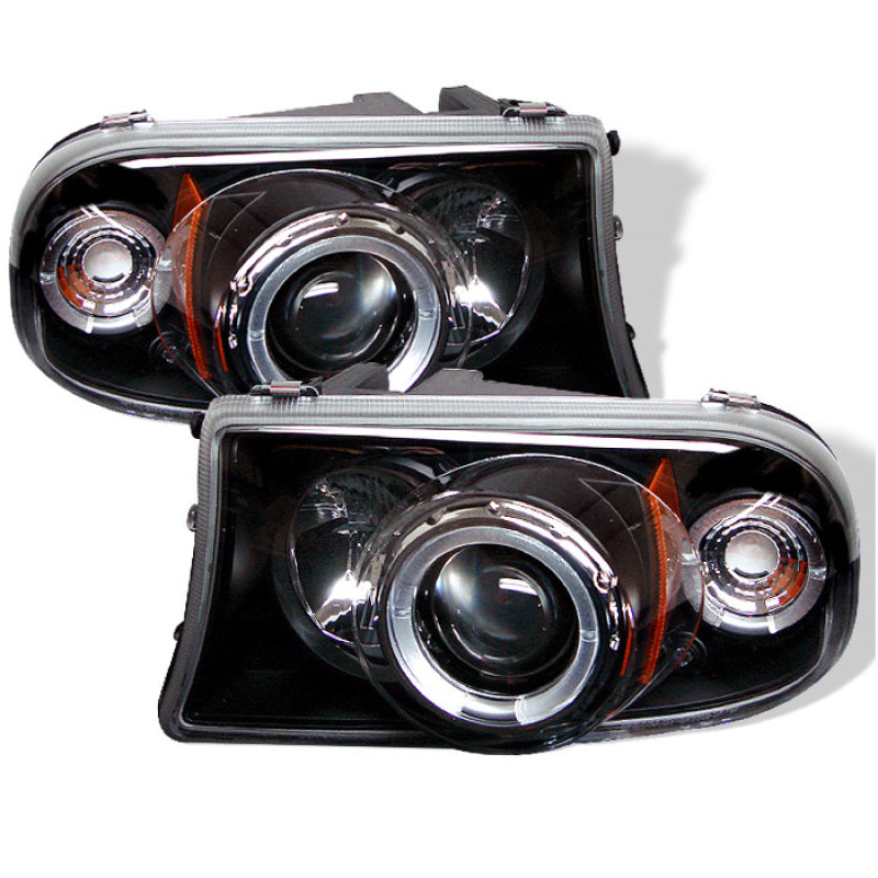 Spyder Dodge Dakota 97-04/Durango 98-03 1PC Projector Headlights LED Halo LED Blk PRO-YD-DDAK97-BK 5009784