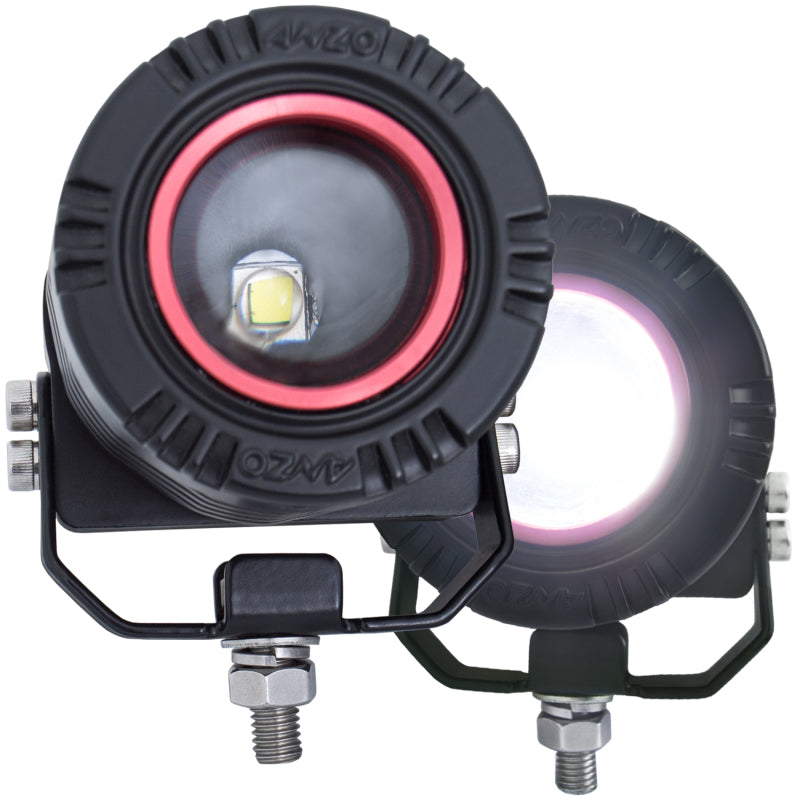 Anzo Adjustable Round LED Light w/ Wire Harness