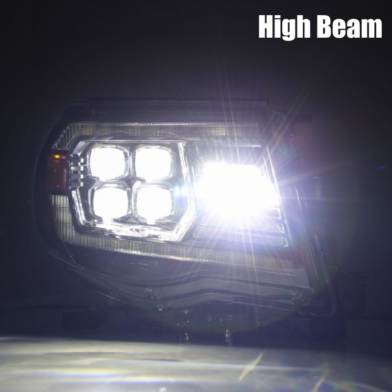 FR SPORT AlphaRex 05-11 Toyota Tacoma NOVA LED Projector Headlights Plank Style Alpha Black...