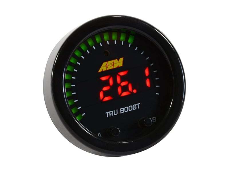 AEM X-Series Tru-Boost Controller Gauge w/ Boost Control Solenoid 80PSIg Internal MAP Sensor 30-0352