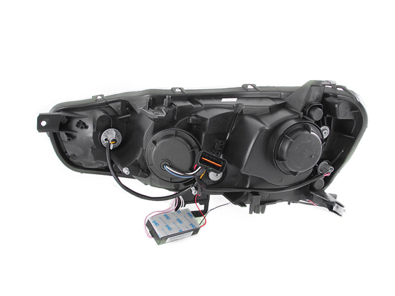 Anzo 2008-2015 Mitsubishi Lancer Projector Headlights w/ Halo Chrome (CCFL)