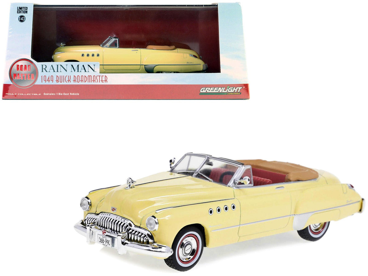 Rapid Vehicles Charlie Babbitt's 1949 Buick Roadmaster Convertible Cream with Red Interior "Rain...