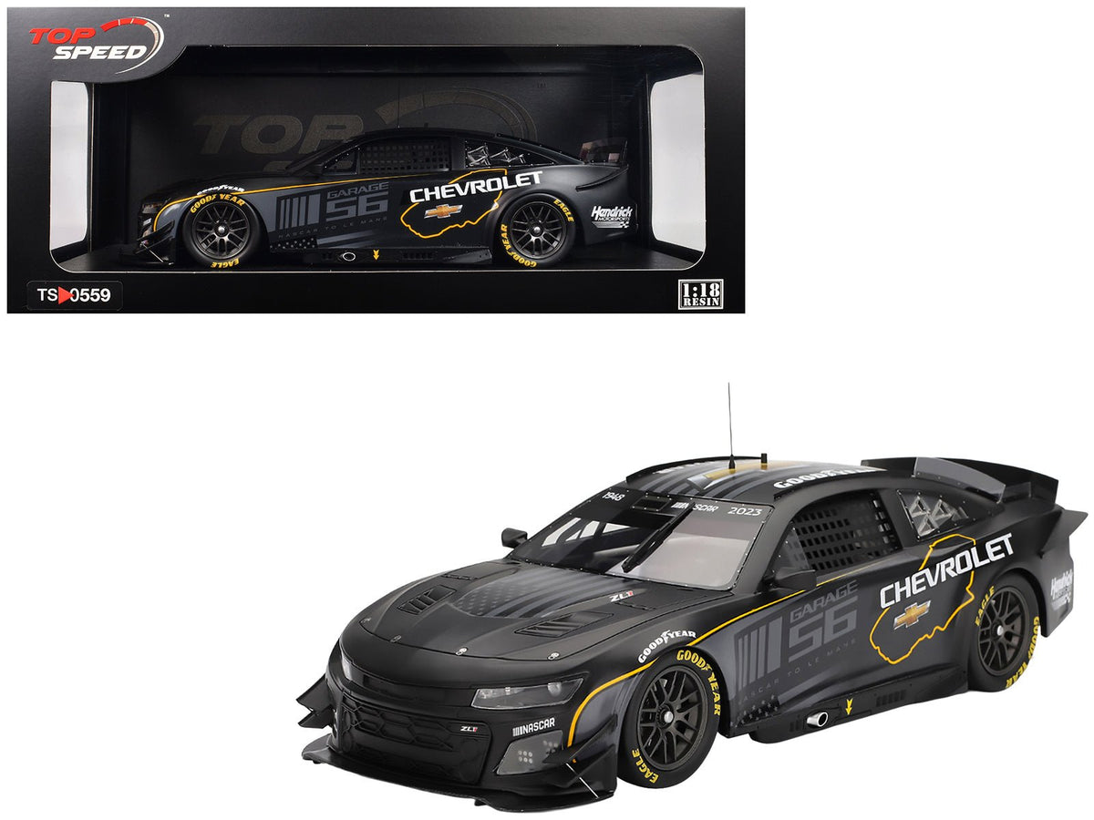 Rapid Vehicles Chevrolet Camaro ZL1 #24 "Hendrick Motorsports Test Car" Matt Black with Graphics...