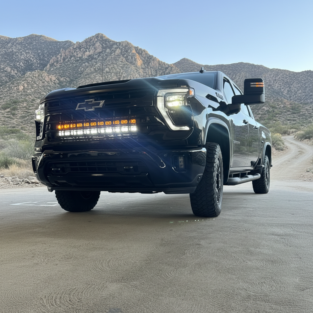 2020+ Chevrolet Silverado 2500/3500HD Dual 40s Light Bars - PRO