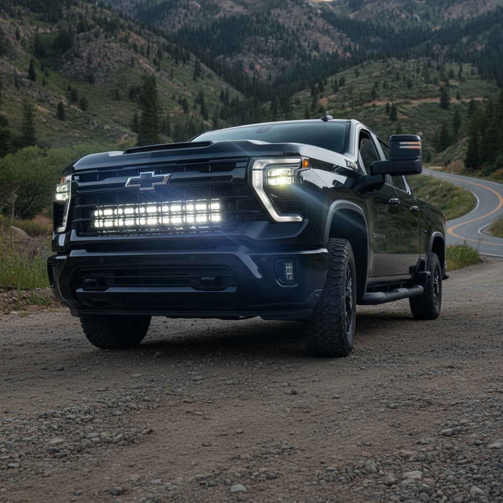 2020+ Chevrolet Silverado 2500/3500HD Dual 40s Light Bars - PRO