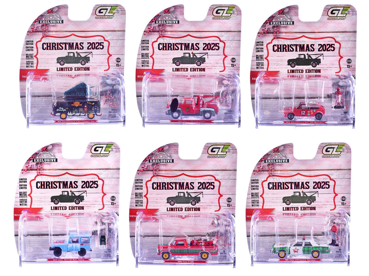 Rapid Vehicles "Christmas 2025 Limited Edition" Set of 6 Cars 1/64 Diecast Model Cars by...