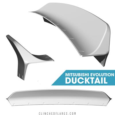 Clinched Ducktail Spoilers - DUCKEVO7