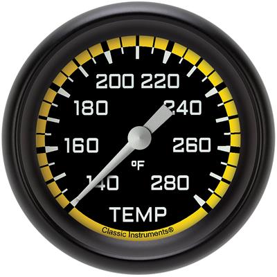 Classic Instruments Auto Cross Yellow Series Gauges - AX326YBPF06
