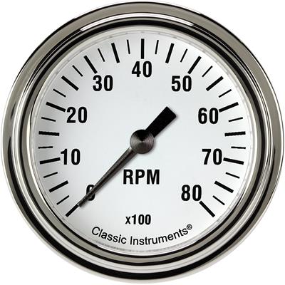 Classic Instruments White Hot Series Tachometers - WH383SLF