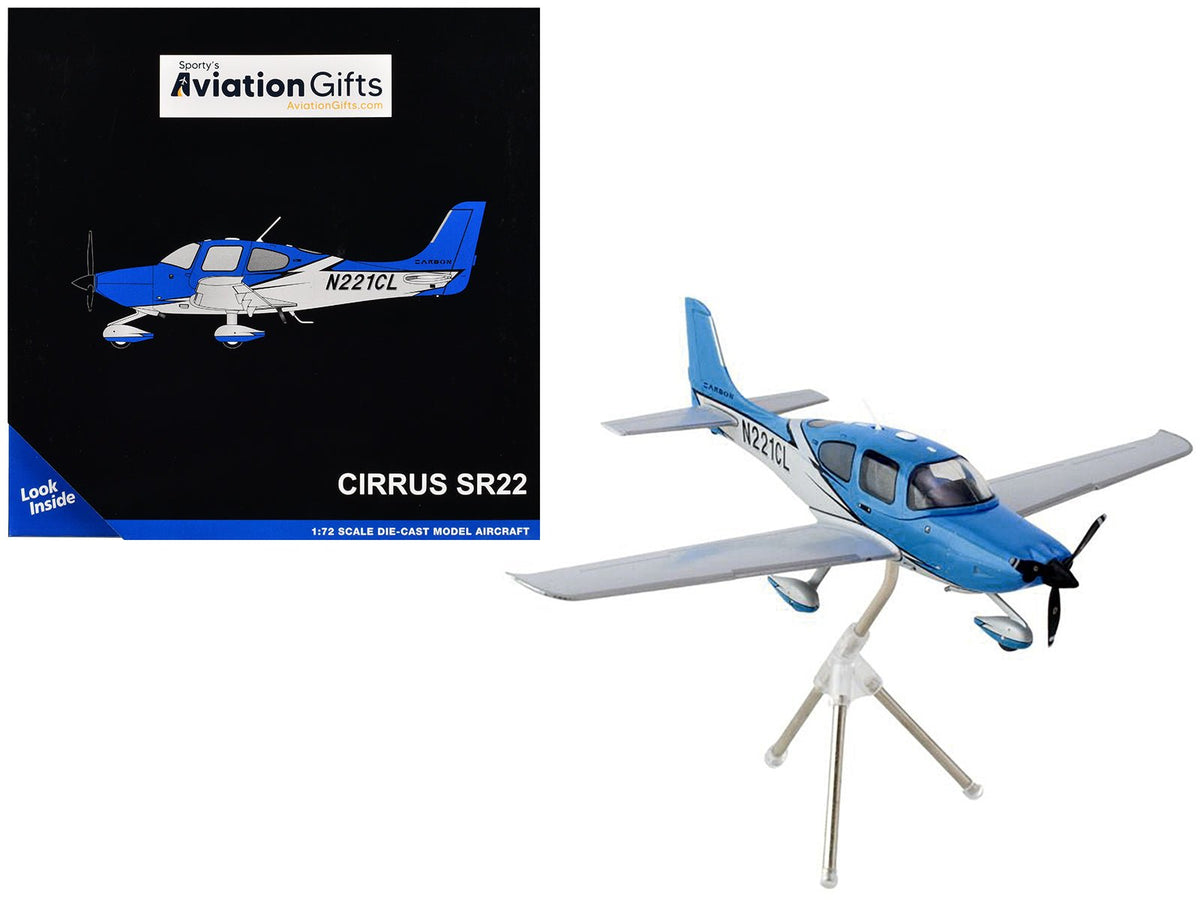Rapid Vehicles Cirrus SR22 Composite Aircraft (N221CL) Blue "Gemini General Aviation" Series 1/72...