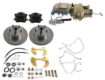 Classic Performance 1955-64 Chevy Fullsize Car Complete Stock Spindle Disc Brake Kits - 5557CBKS9
