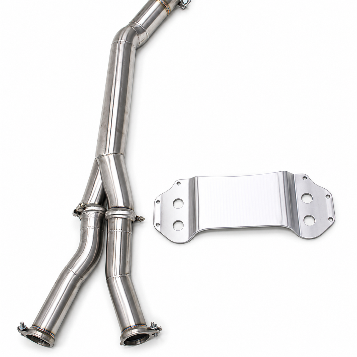 Bull Boost Performance Stainless Steel Equal Length H-Pipe Mid Pipe for BMW M3 M4 G80 G82 3.0T -...
