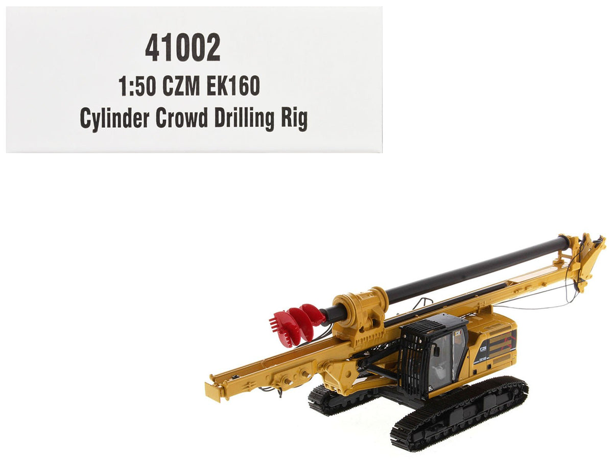 Rapid Vehicles CZM EK160 Cylinder Crowd Drilling Rig Yellow "High Line" Series 1/50 Diecast Model...