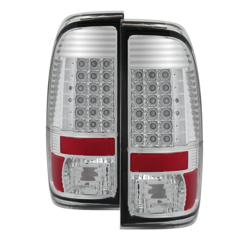 FR SPORT SPYDER Xtune Ford F150 Styleside 97-03 Super Duty 99-07 LED Tail Lights Chrome...
