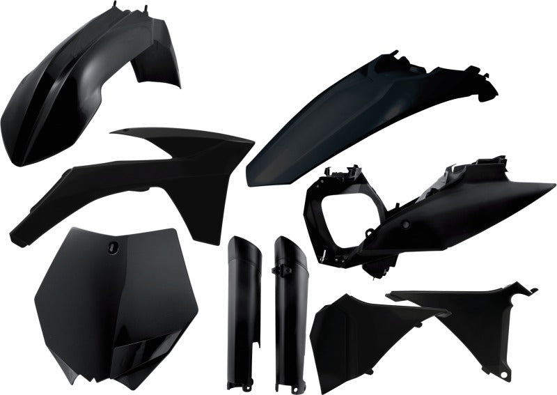 Acerbis 11-12 KTM SX-F/XC-F/2012 SX/XC Full Plastic Kit - Black 2205280001