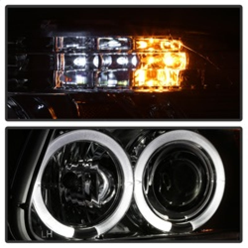 FR SPORT Spyder Ford Explorer 95-01 1PC Projector Headlights LED Halo Chrm PRO-YD-FEXP95-HL-1PC-C...