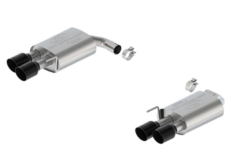 Ford Racing 2024 Mustang 2.3L Touring Non-Active Axle-Back w/GT Valance - Black Tip M-5230-M2TBV