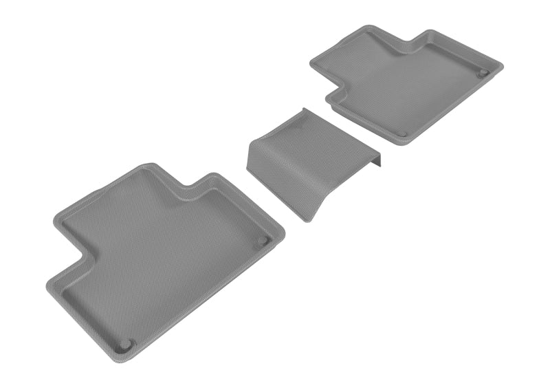 3D MAXpider 2015-2019 Volvo XC90 Kagu 2nd Row Floormats - Gray L1VV02021501