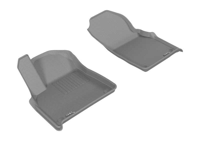 3D MAXpider 2017-2020 Audi Q7/Q8 Kagu 1st Row Floormat - Gray L1AD04011501