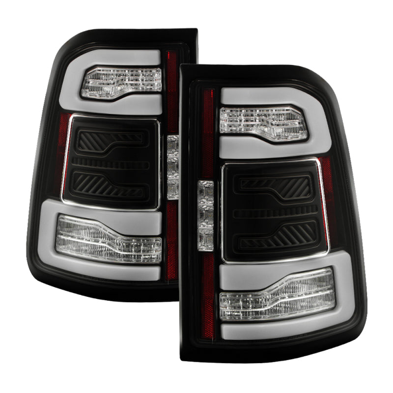 SPYDER Dodge RAM 1500 19-21 Factory LED Model LED Tail Lights - Red Clear ALT-YD-DR19LED-SEQ-BK 5088505