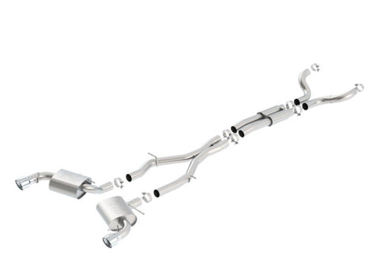 FR SPORT Borla 16-17 Chevy Camaro SS 6.2L ATAK Catback Single Split Rear Exit Exhaust w/Single...