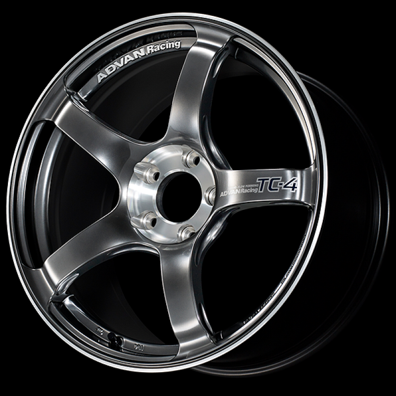 Advan TC-4 SE 15x6.5 / +45 Offset / 4x100 / 63mm Bore / Racing Hyper Black and Diamond Cut YADS5D45AHBF