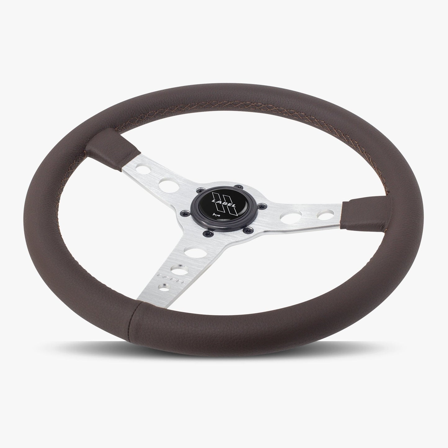 The Daytona | Nappa Brown Leather  | Silver Spoke | Brown Stitch