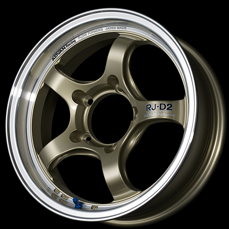 Advan RG-D2 16x7.0 / +42 Offset / 4x100 / 63mm Bore / Machining and Champagne Gold YAT6E42ACG