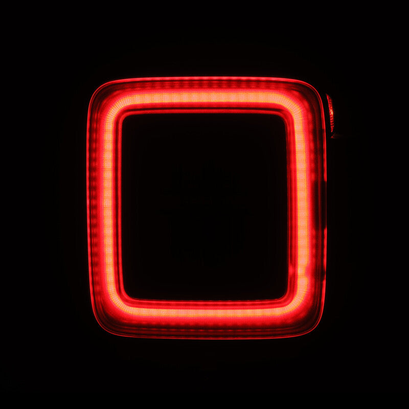 AlphaRex 18-23 Jeep Wrangler JL NOVA Prismatic LED Taillights Black-Red 602020 *Discontinued