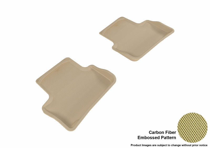 3D MAXpider 2005-2010 Chevrolet Cobalt Kagu 2nd Row Floormats - Tan L1CH01621502