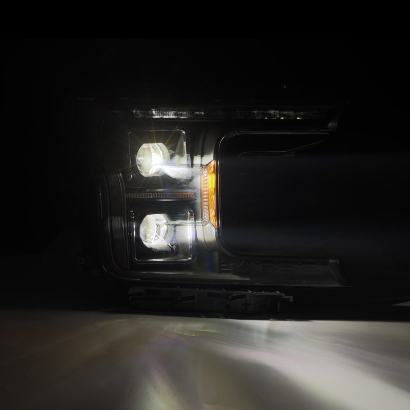 FR SPORT AlphaRex 18-20 Ford F-150 (Req. Conv F150 w/Stock LED) LUXX LED Proj HL Blk Actv Lgt Seq...