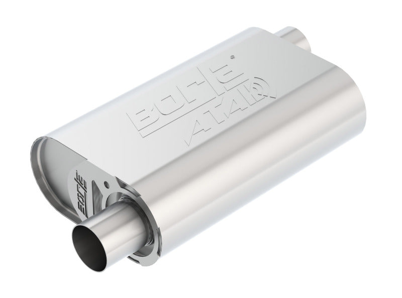 FR SPORT Borla CrateMuffler Stock SBC 283/327/350 ATAK 2.25in Offset/Offset 14inx4.35inx9in Oval...