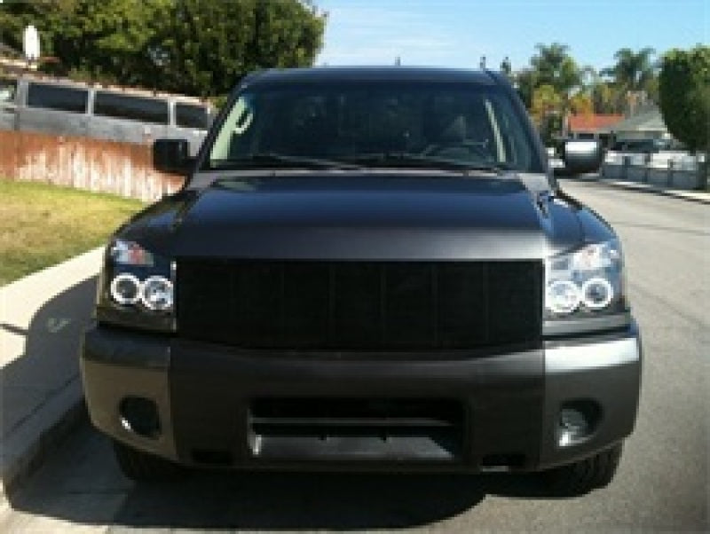 FR SPORT Spyder Nissan Titan 04-14/Armada 04-07 Projector Headlights CCFL Halo LED Blk...