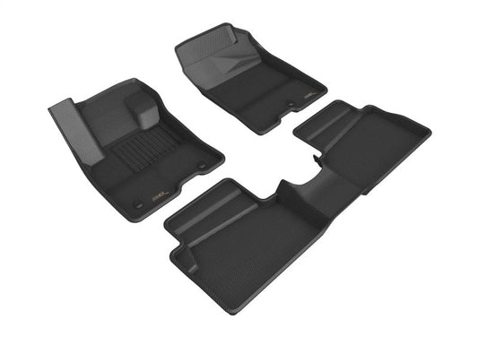 FR SPORT 3D MAXpider 2022 Ford Maverick Hybrid  Kagu 1st & 2nd Row Floormat - Black L1FR14401509