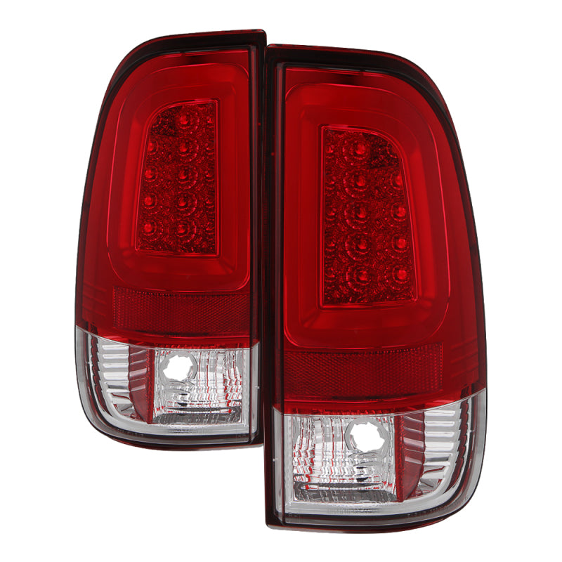 FR SPORT Spyder 97-03 Ford F150 Stylsd. F250 V3 Light Bar LED Tail Lights - Red/Clr...