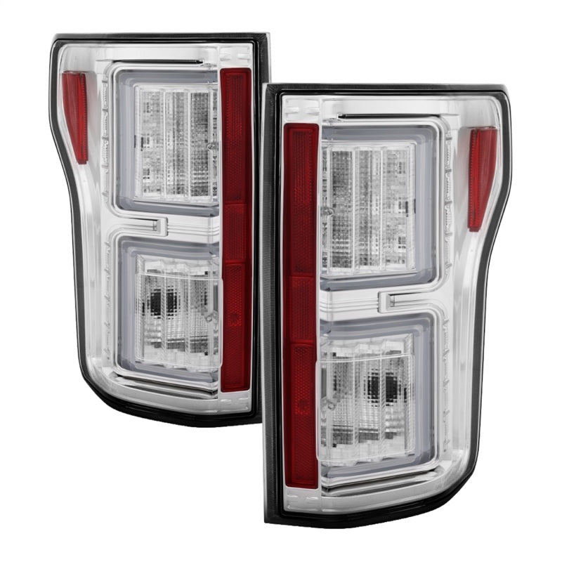 Spyder 18-19 Ford F-150 (W/O Blind Spot Sensor) LED Tail Lights - Chrome (ALT-YD-FF15018-LED-C) 5085658
