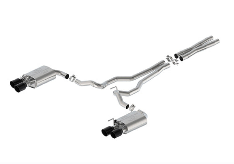 Ford Racing 2024 Mustang 5.0L Sport Active Cat-Back Exhaust - Black Tip M-5200-M5SB