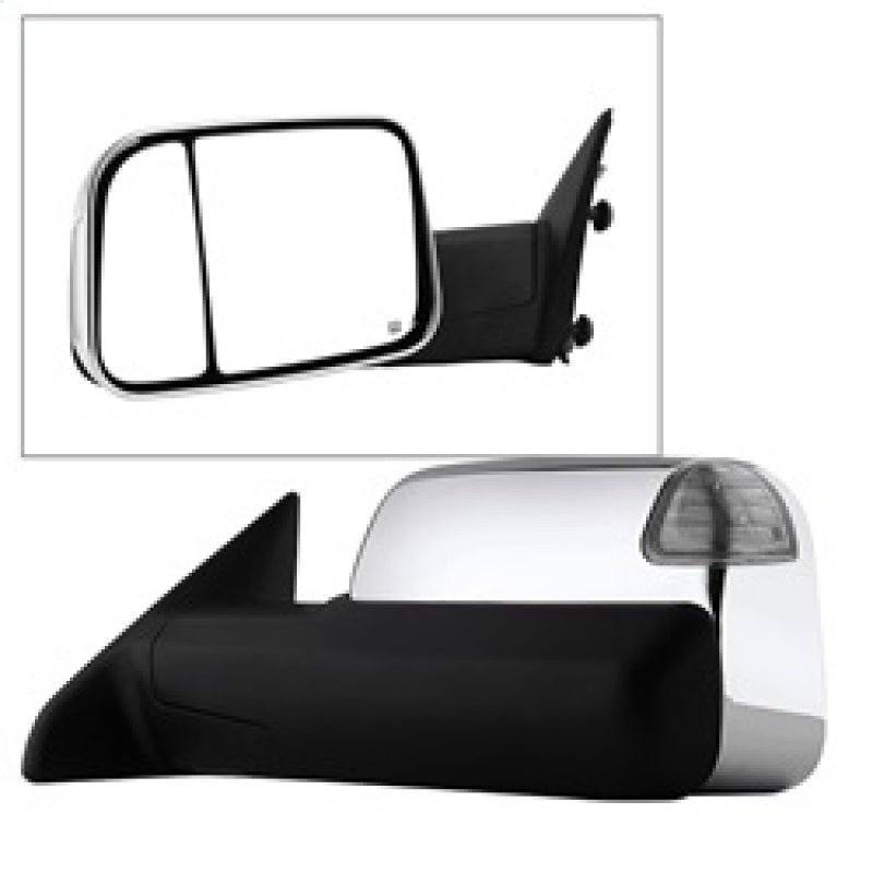 FR SPORT SPYDER Xtune Dodge Ram 1500 09-12 Extendable Power Heated Adjust Mirror Chrome HoUSing...