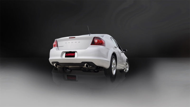 Corsa 11-13 Chrysler 200/Dodge Avenger V6 Polished Sport Cat-Back Exhaust 14413