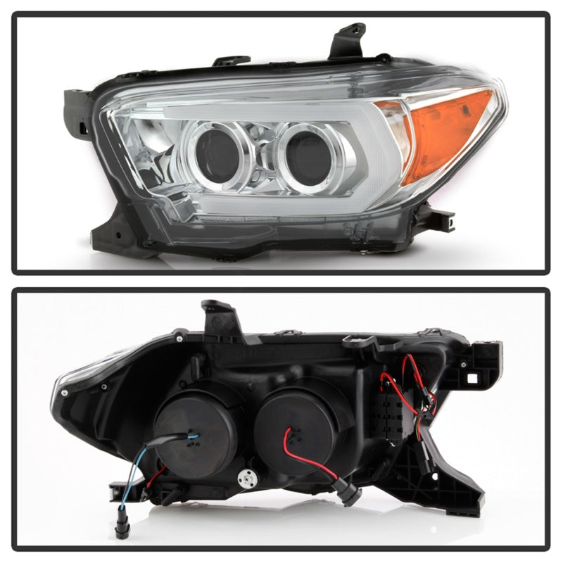 FR SPORT Spyder Signature Toyota Tacoma 16-18 (SR5 Model) Projector Headlights- Chrome...