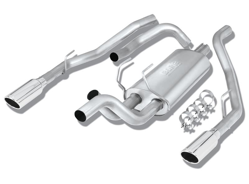 Borla 09-13 Dodge RAM 1500 5.7L CC/SB w/Fact Sngl Exhaust C/B 3x2.5in Single Round Rolled Split Rear