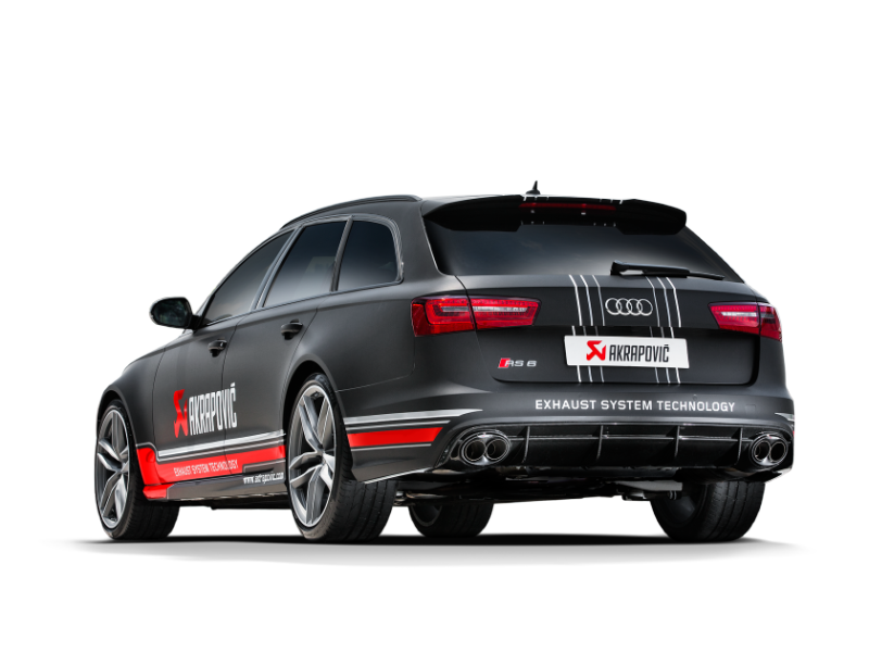 Akrapovic 14-17 Audi RS6 Avant (C7) Evolution Line Cat Back (Titanium) w/ Carbon Tips S-AU/TI/3H